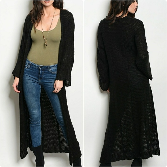 Sweaters - LAST ONE! Soft Crochet Knit Open Long Cardigan